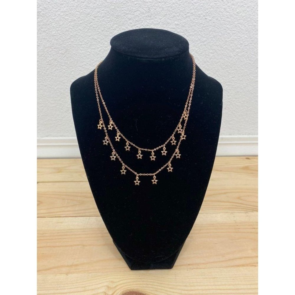 AREA Stars layered star necklace